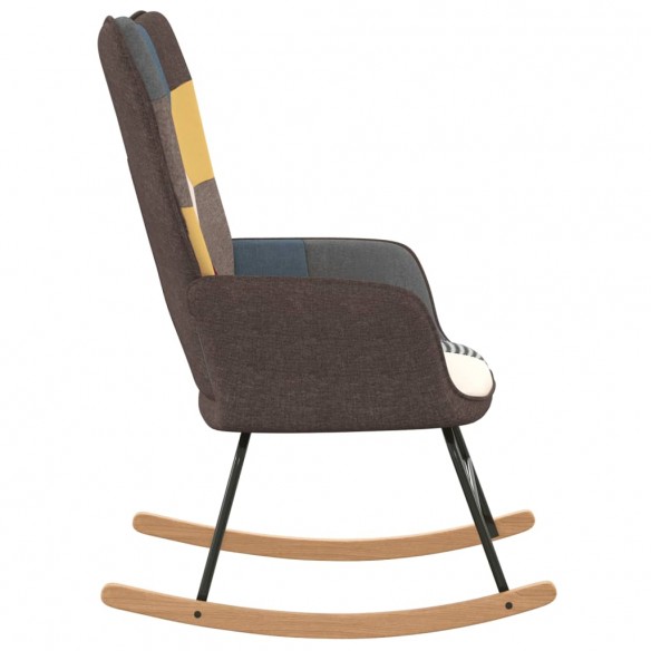 Chaise à bascule Patchwork Tissu Chaise à bascule Patchwork Tissu