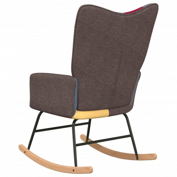 Chaise à bascule Patchwork Tissu Chaise à bascule Patchwork Tissu