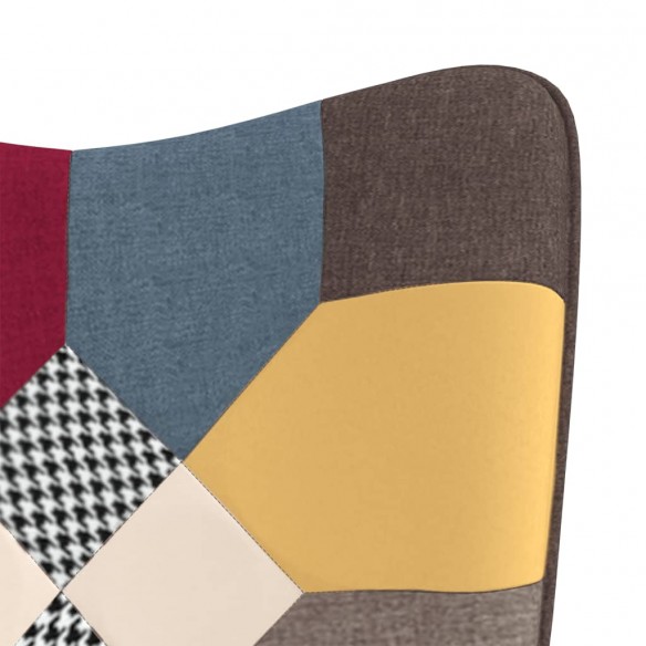 Chaise à bascule Patchwork Tissu Chaise à bascule Patchwork Tissu