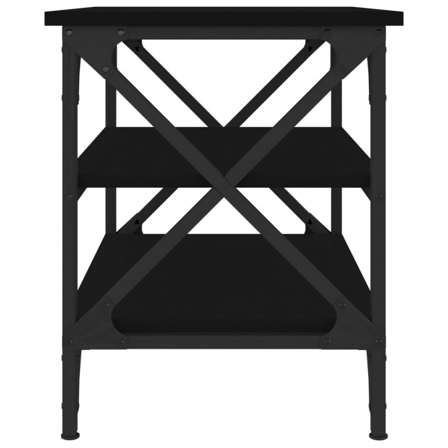 Table d'appoint Noir 55x38x45 cm