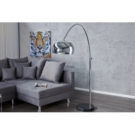 Lampadaire extensible de 175 à 205cm  argenté 2