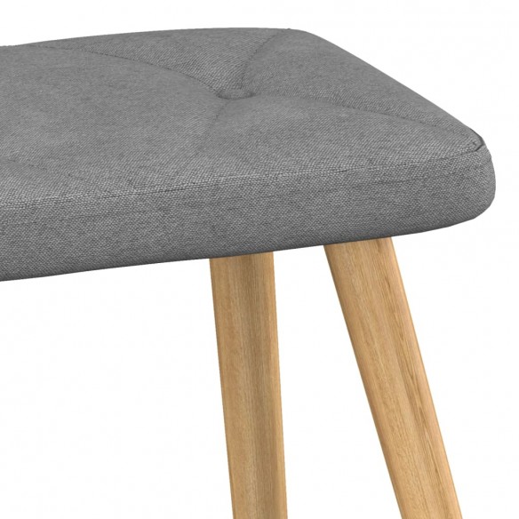 Chaise à bascule avec repose-pied Gris foncé Tissu Chaise à bascule avec repose-pied Gris foncé Tissu