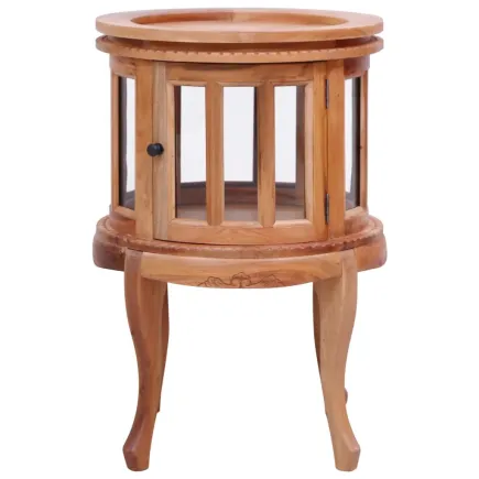 Armoire de vitrine Naturel 50x50x76 cm Bois d'acajou massif 2
