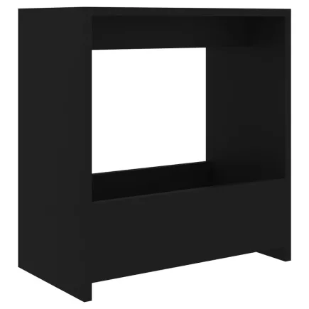 Table d'appoint Noir 50x26x50 cm Aggloméré 2