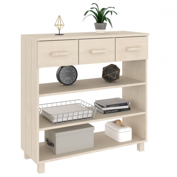 Table console HAMAR Marron miel 90x35x90 cm Bois massif de pin Table console HAMAR Marron miel 90x35x90 cm Bois massif de pin
