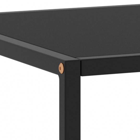 Table basse Noir avec verre noir 100x50x35 cm Table basse Noir avec verre noir 100x50x35 cm