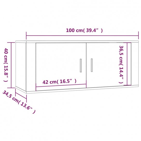 Ensemble de meubles TV 5 pcs Blanc brillant 
