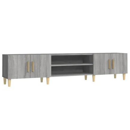 Meuble TV sonoma gris 180x31,5x40 cm bois d'ingénierie 2