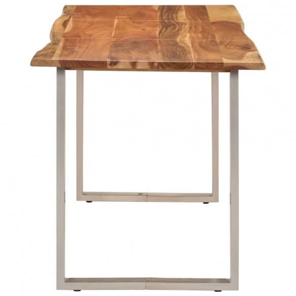 Table à dîner 140x70x76 cm Bois d'acacia solide Table à dîner 140x70x76 cm Bois d'acacia solide