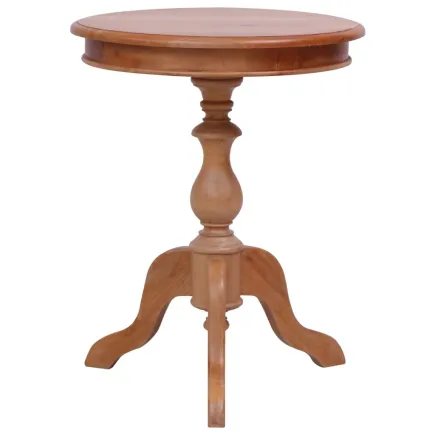 Table d'appoint Naturel 50 x 50 x 65 cm Bois d'acajou massif 2