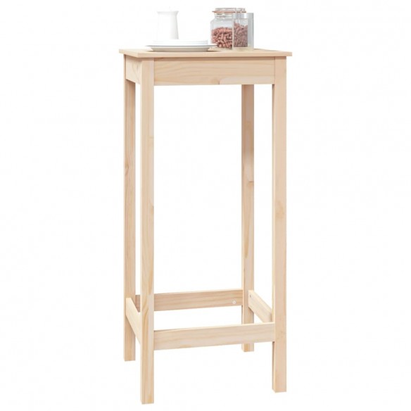 Table de bar 50x50x110 cm bois massif de pin Table de bar 50x50x110 cm bois massif de pin