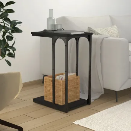 Table d'appoint Noir 40x30x60 cm