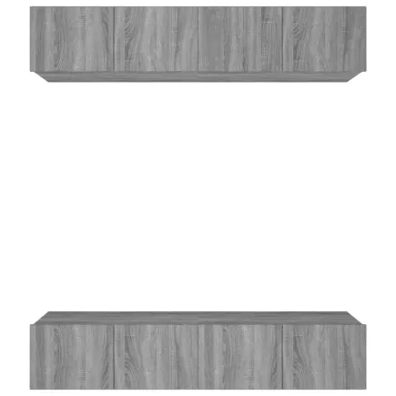 Meubles TV 4 pcs Sonoma gris 80x30x30 cm  2