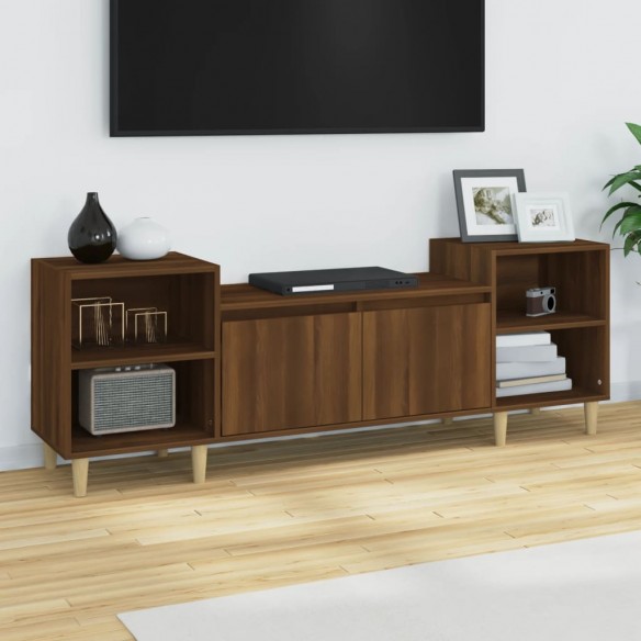 Meuble TV Chêne marron 160x35x55 cm 