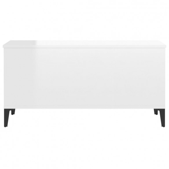 Table basse Blanc brillant 90x44,5x45 cm 