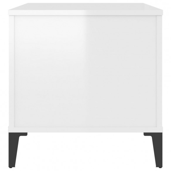 Table basse Blanc brillant 90x44,5x45 cm 