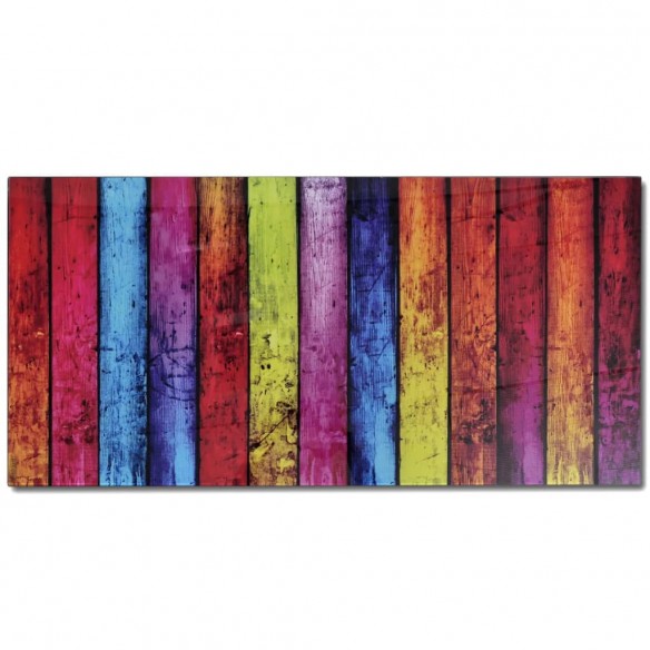 Table basse avec impression d'arc-en-ciel Dessus en verre Table basse avec impression d'arc-en-ciel Dessus en verre
