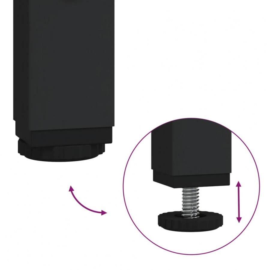 Tables d'appoint 2 pcs Noir
