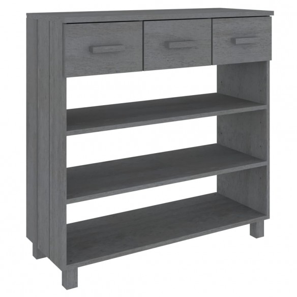 Table console HAMAR Gris foncé 90x35x90 cm Bois massif de pin Table console HAMAR Gris foncé 90x35x90 cm Bois massif de pin