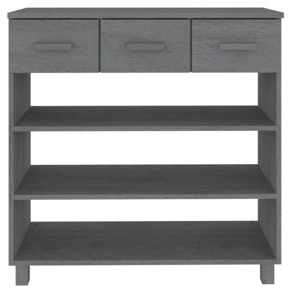 Table console HAMAR Gris foncé 90x35x90 cm Bois massif de pin Table console HAMAR Gris foncé 90x35x90 cm Bois massif de pin