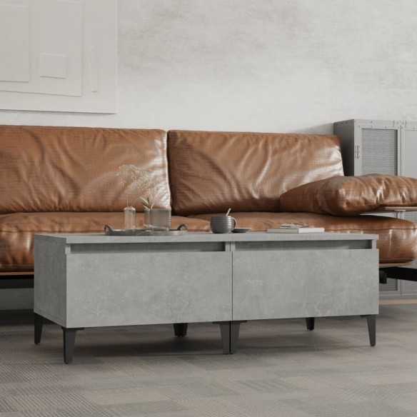 Tables d'appoint 2 pcs Gris béton 50x46x35 cm 