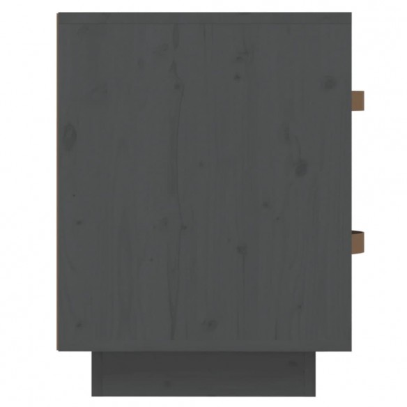 Table de chevet Gris 40x34x45 cm Bois de pin massif Table de chevet Gris 40x34x45 cm Bois de pin massif