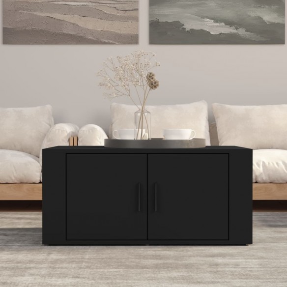 Table basse Noir 80x50x36 cm 