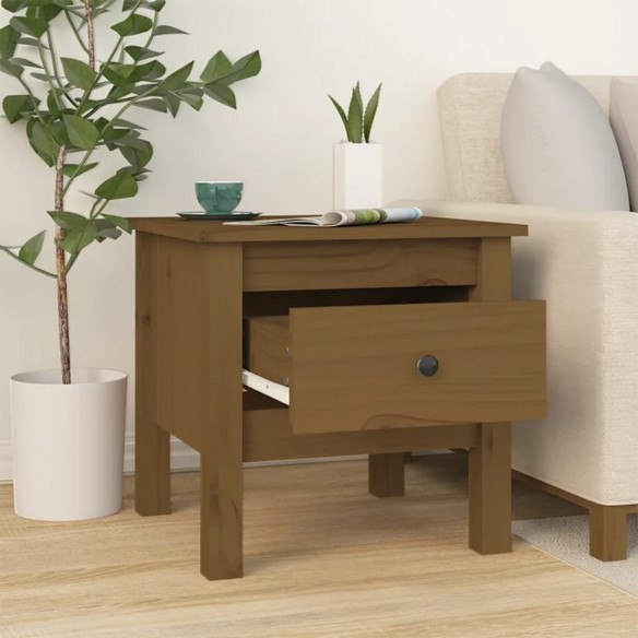 Tables d'appoint 2pcs Marron miel 40x40x39cm Bois massif de pin Tables d'appoint 2pcs Marron miel 40x40x39cm Bois massif de pin