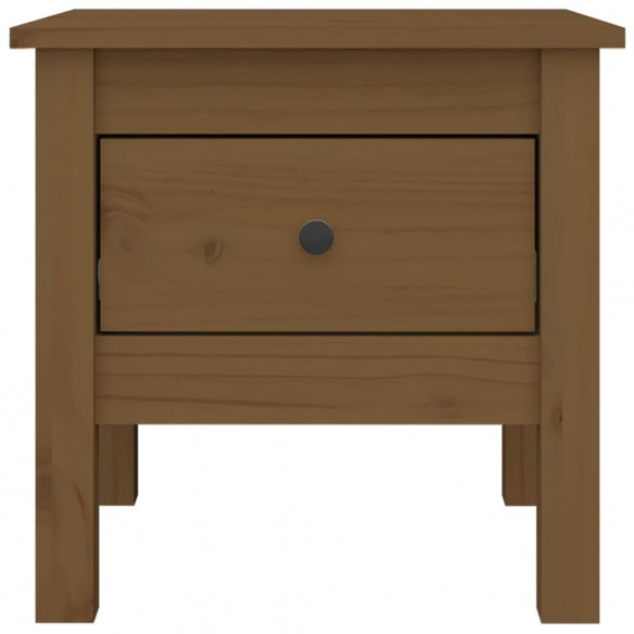 Tables d'appoint 2pcs Marron miel 40x40x39cm Bois massif de pin Tables d'appoint 2pcs Marron miel 40x40x39cm Bois massif de pin