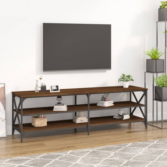 Meuble TV chêne marron 160x40x50 cm bois d'ingénierie