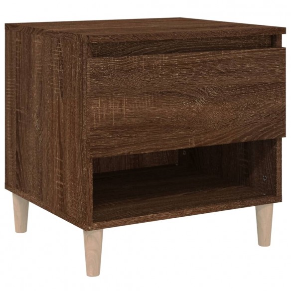 Table de chevet Chêne brun 50x46x50 cm  Table de chevet Chêne brun 50x46x50 cm