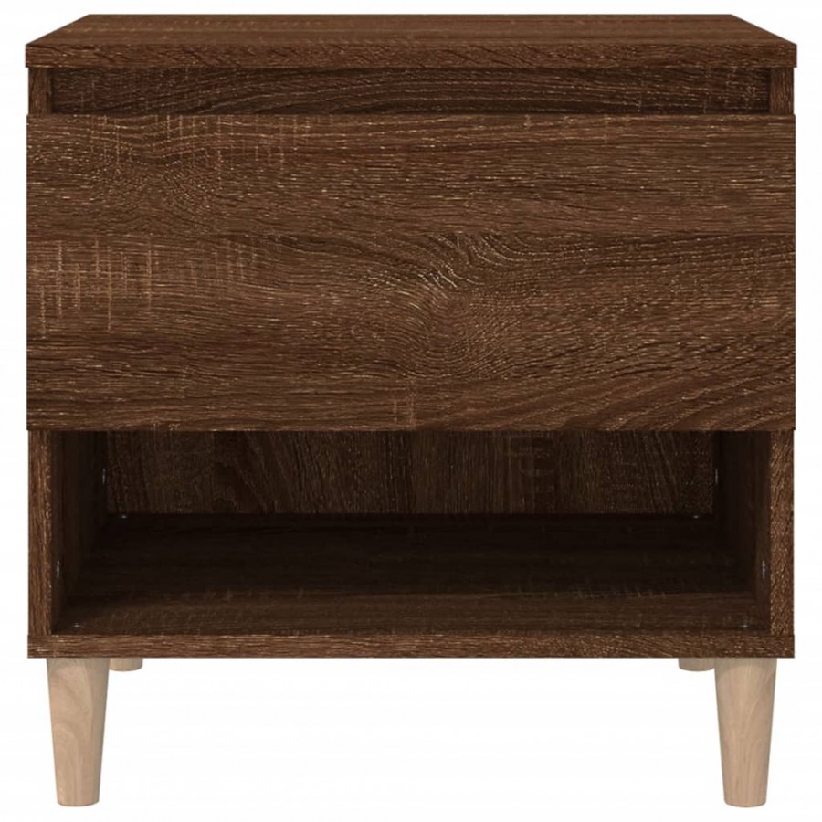 Table de chevet Chêne brun 50x46x50 cm
