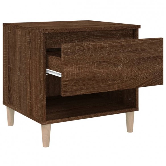 Table de chevet Chêne brun 50x46x50 cm  Table de chevet Chêne brun 50x46x50 cm