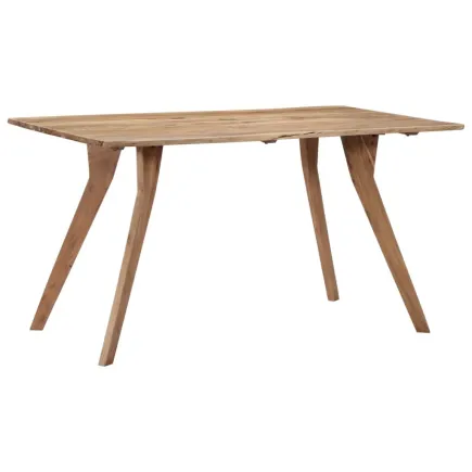 Table de salle à manger 140x80x76 cm Bois d'acacia massif 2