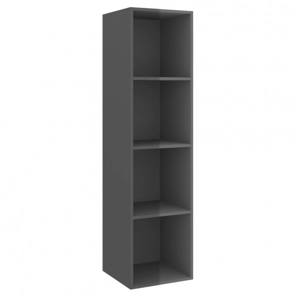 Ensemble de meubles TV 4 pcs Gris brillant 