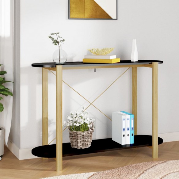 Table console Noir 110x38x75 cm 