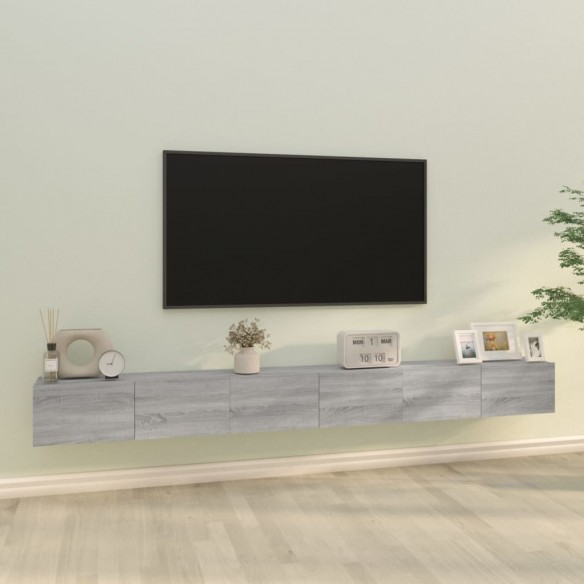 Ensemble de meubles TV 3 pcs Sonoma gris 