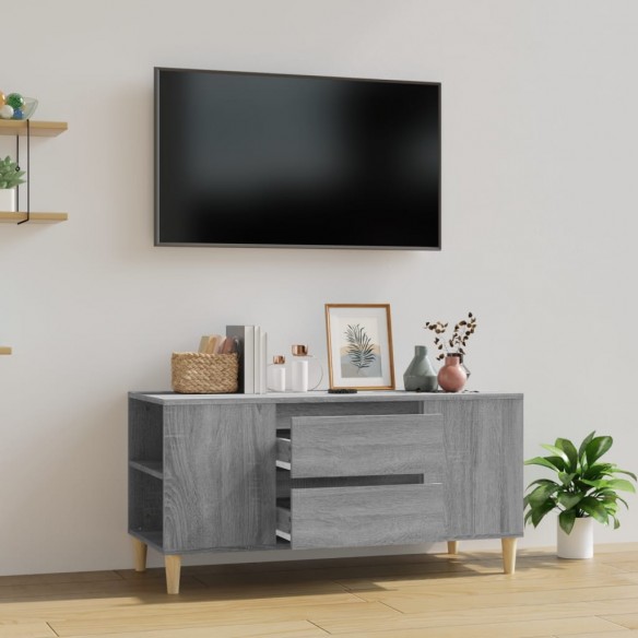 Meuble TV Sonoma gris 102x44,5x50 cm 