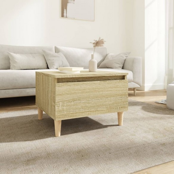 Table d'appoint Chêne sonoma 50x46x35 cm 