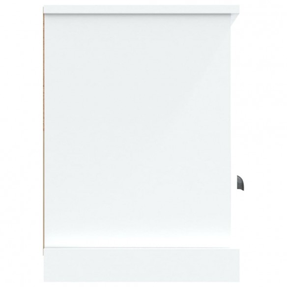 Meuble TV blanc 100x35x50 cm bois d'ingénierie
