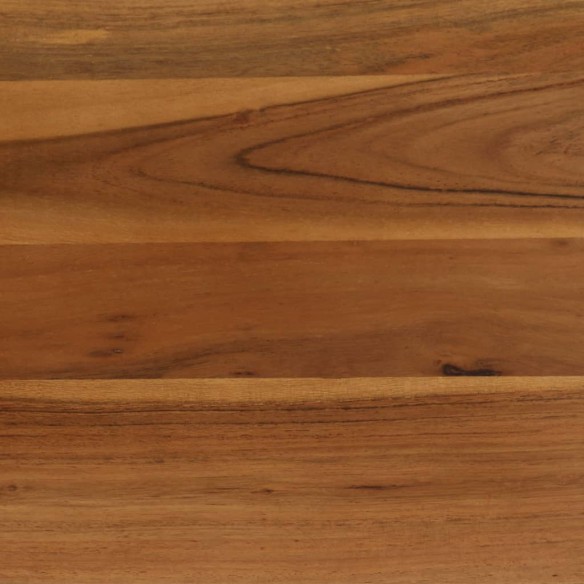 Table de salle à manger Bois d'acacia et acier 75x75x76 cm