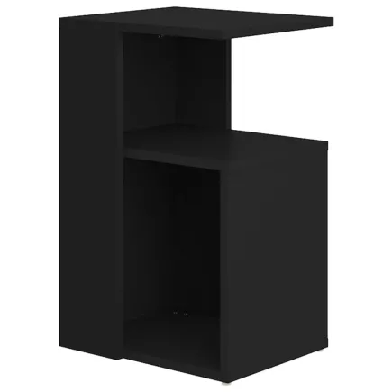 Table d'appoint Noir 36x30x56 cm Aggloméré 2