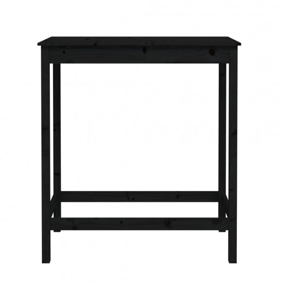 Table de bar Noir 100x50x110 cm Bois massif de pin Table de bar Noir 100x50x110 cm Bois massif de pin