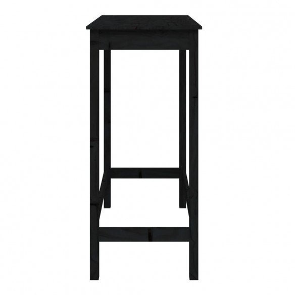 Table de bar Noir 100x50x110 cm Bois massif de pin Table de bar Noir 100x50x110 cm Bois massif de pin
