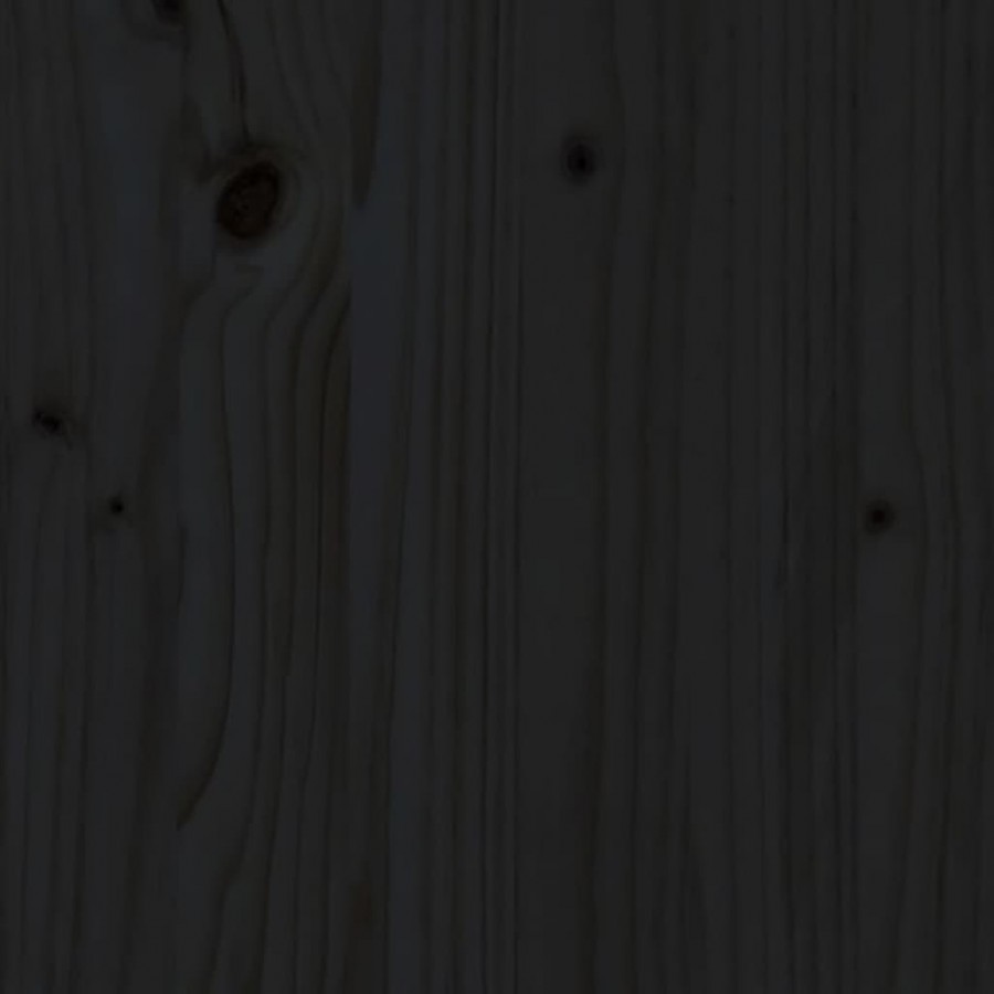 Table de bar Noir 100x50x110 cm Bois massif de pin