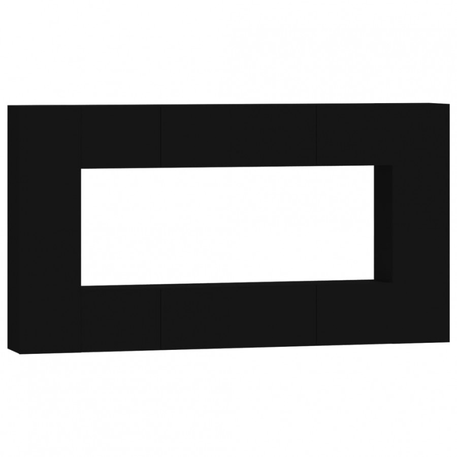 Ensemble de meubles TV 8 pcs Noir 