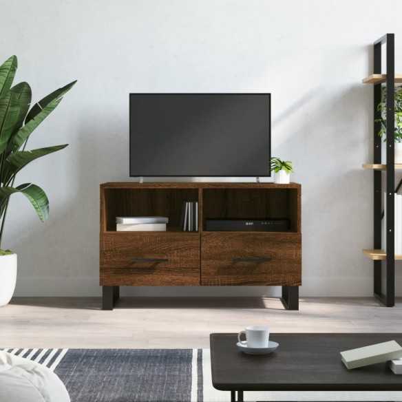 Meuble TV Chêne marron 80x36x50 cm 