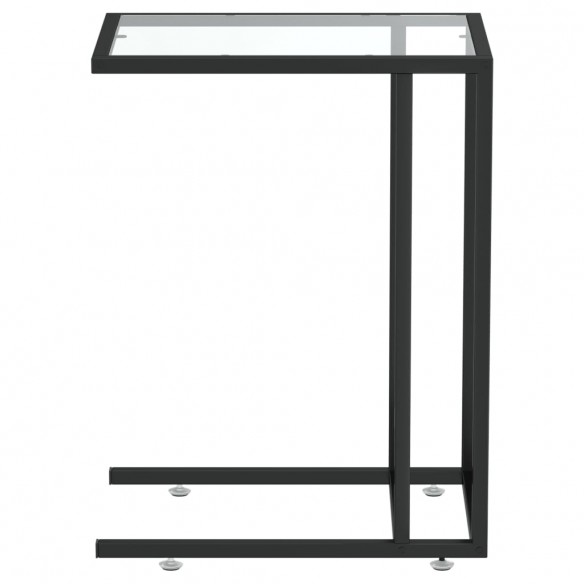 Table d'appoint ordinateur Transparent 50x35x65 cm Verre trempé Table d'appoint ordinateur Transparent 50x35x65 cm Verre trempé