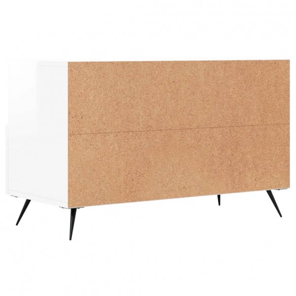 Meuble TV Blanc brillant 80x36x50 cm 