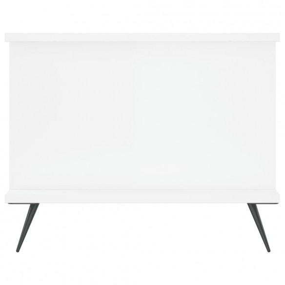Table basse Blanc brillant 90x50x40 cm 